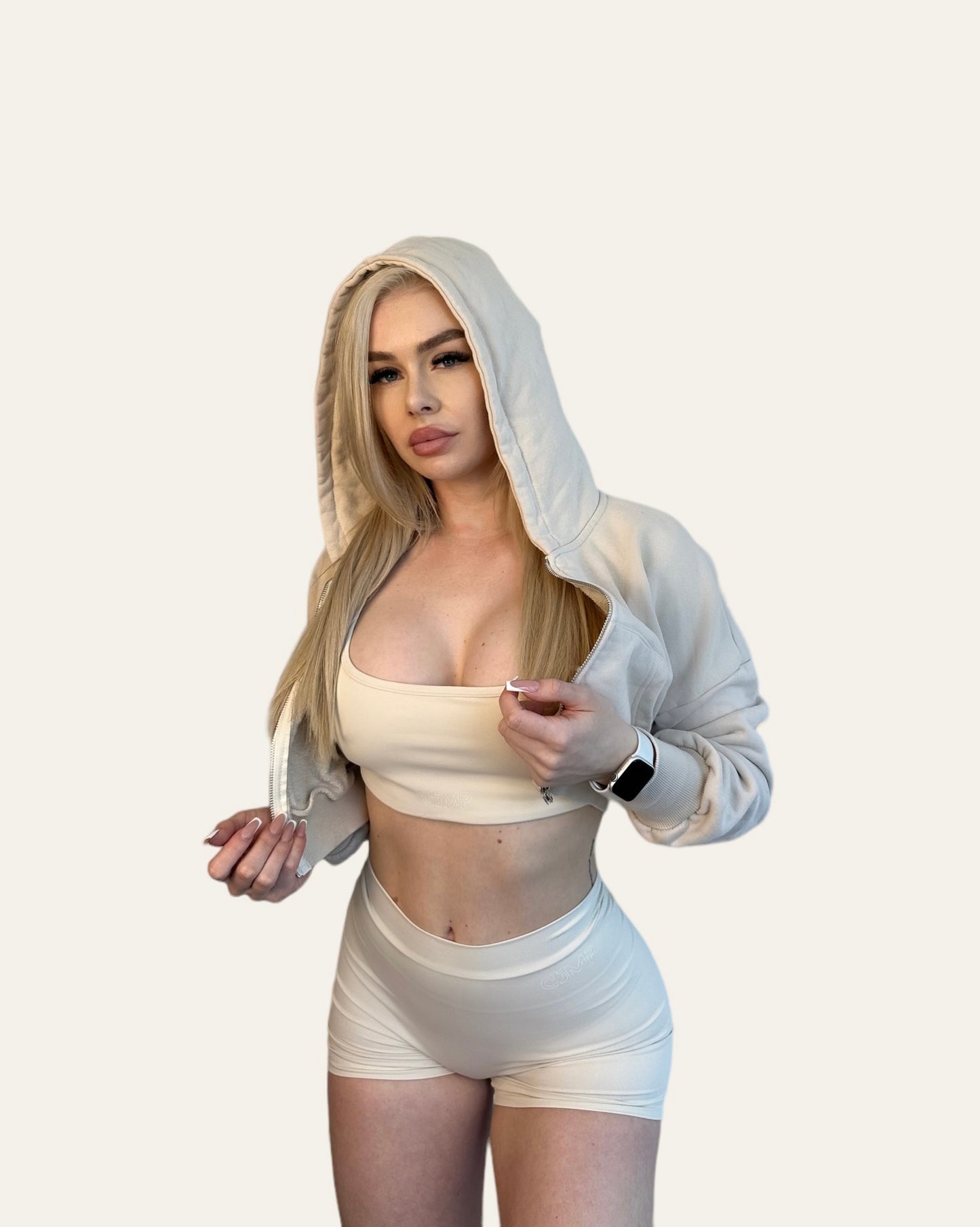 Tallulah Cropped Hoodie xNude