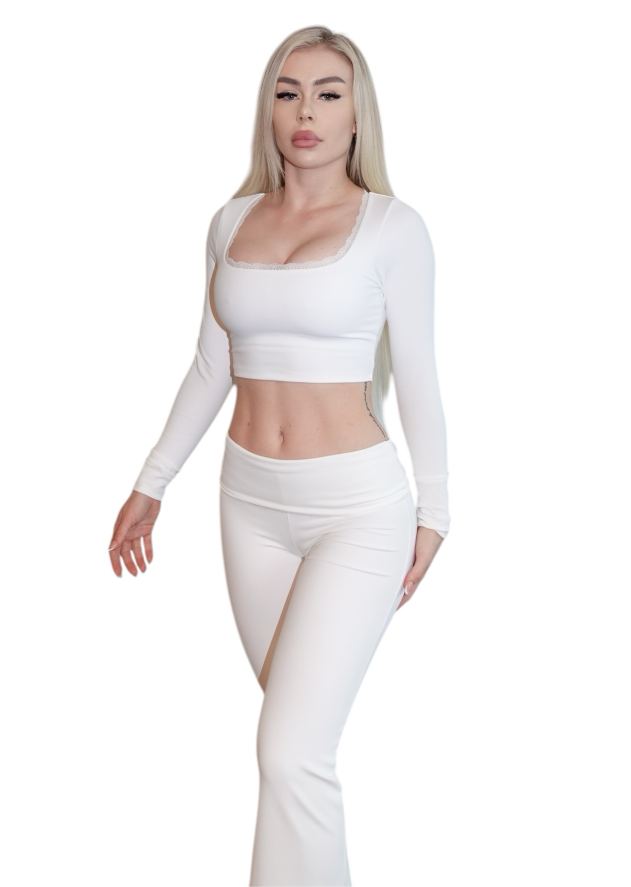 Myah Flared Leggings xWhite